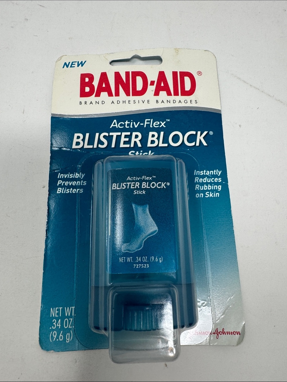 JOHNSON & JOHNSON BAND AID ACTIV-FLEX BLISTER BLOCK STICK FEET FOOT